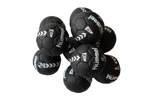 Ballon de softhandball taille 0 (46cm), noir – Lot de 10 pièces
