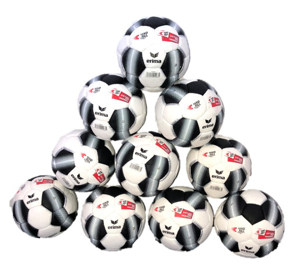 Ballon de Softhandball 46cm, noir/blanc – lot de 10 pièces